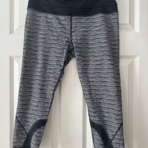 Kids Black and Gray Patterned Leggings